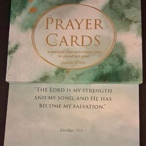 Inspirational Scripture and Prayer Cards - Green and White